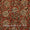 Cotton Brick Red Colour Jaal Block Print Natural Kalamkari Fabric Online 2074ABA5