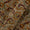 Cotton Mustard Olive Colour Jaal Block Print Natural Kalamkari Fabric Online 2074AEG2