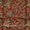 Cotton Brick Red Colour Jaal Block Print Natural Kalamkari Fabric Online 2074AQL2