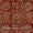 Cotton Brick Red Colour Jaal Block Print Natural Kalamkari Fabric Online 2074AQQ7