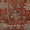 Cotton Brick Colour Mughal Block Print Natural Kalamkari Fabric Online 2074AQS2