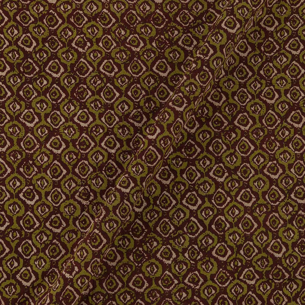Cotton Plum Colour Geometric Natural Kalamkari Fabric Online 2074CJ10