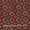 Cotton Coral Colour Geometric Print Natural Kalamkari Fabric Online 2074CJ9