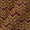 Cotton Mustard Brown Colour Chevron Print Natural Kalamkari Fabric Online 2074CK6