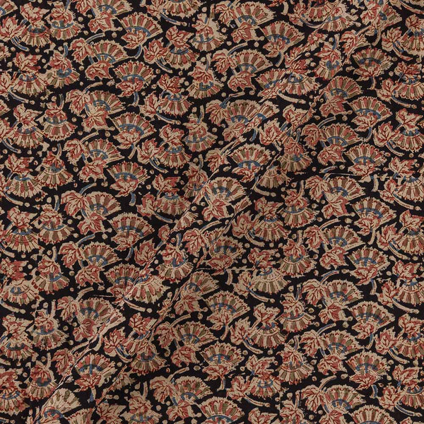 Cotton Carbon Colour Jaal Print Natural Kalamkari Fabric Online 2074CN2