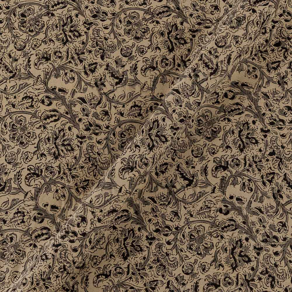 Cotton Off White Colour Jaal Print Natural Kalamkari Fabric Online 2074CV1