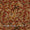 Cotton Brick Red Colour Jaal Block Print Natural Kalamkari Fabric Online 2074DM6