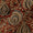 Cotton Brick Red Colour Mughal Block Print Natural Kalamkari Fabric Online 2074R7
