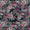 Chinon Chiffon Carbon Colour Floral Print Fabric