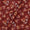 Chinon Chiffon Brick Red Colour Jaal Print Fabric