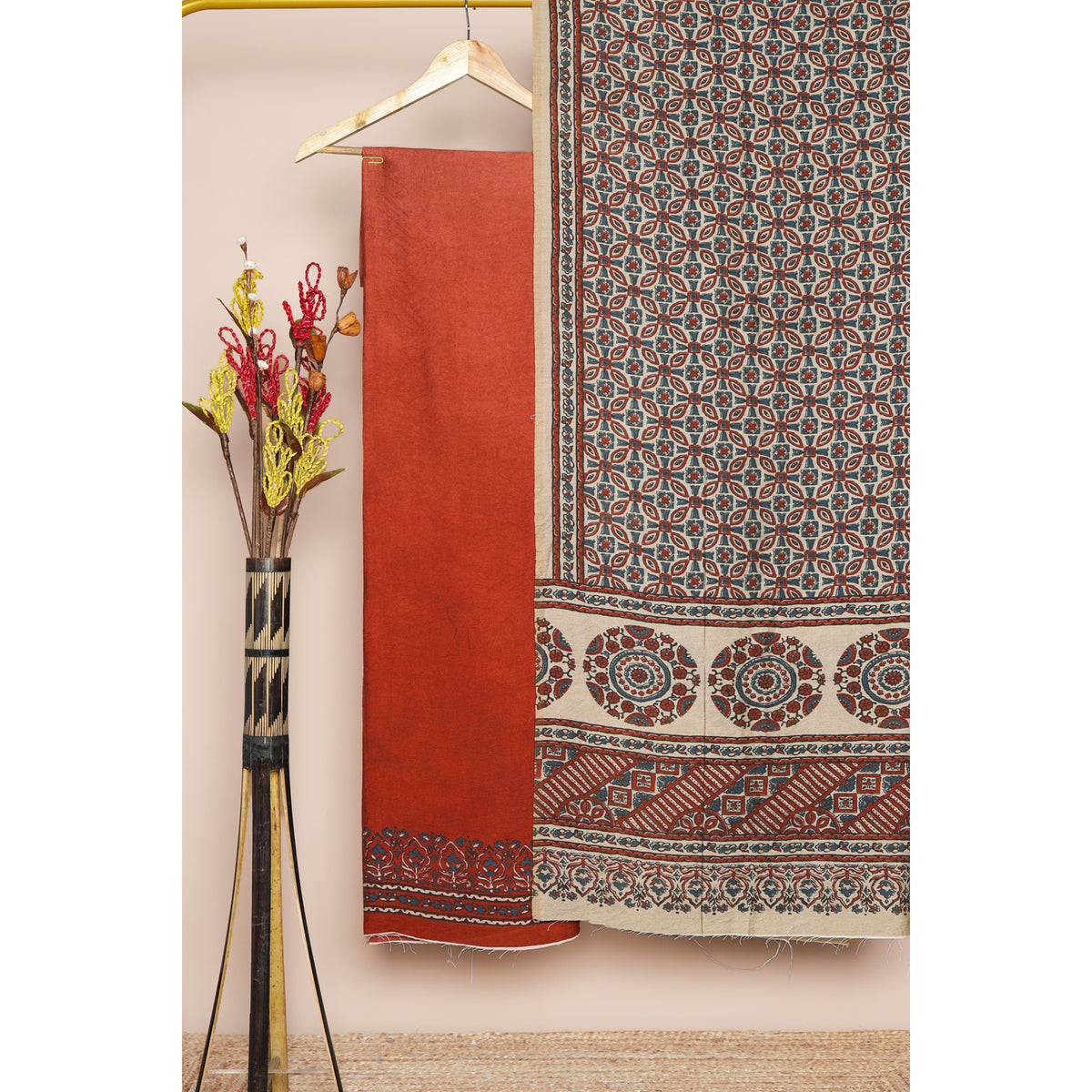 MOGRA CHANDERI 2 PIECE SET