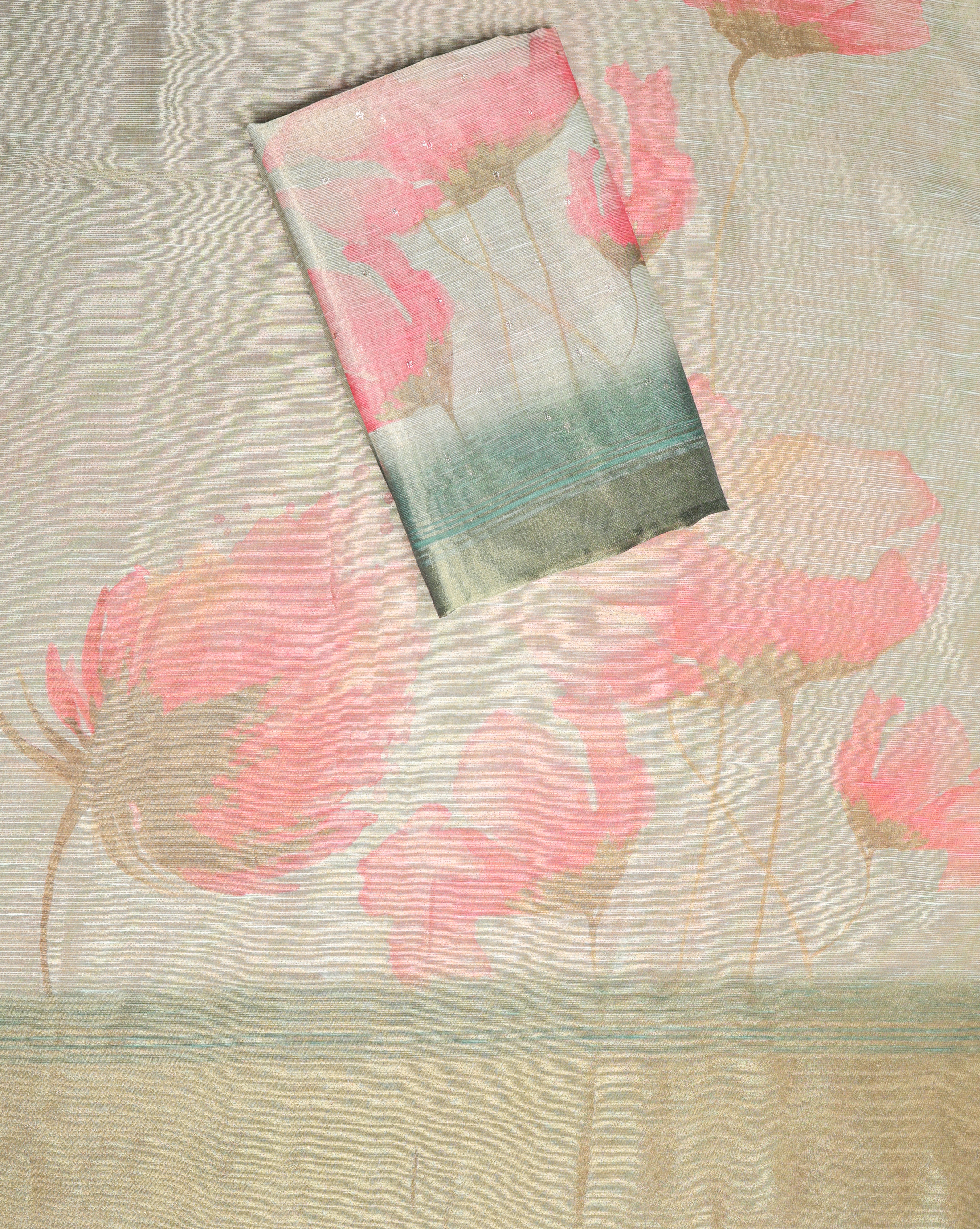 TEHZEEB - TISSUE SILK PRINTED 2 PIECE SET