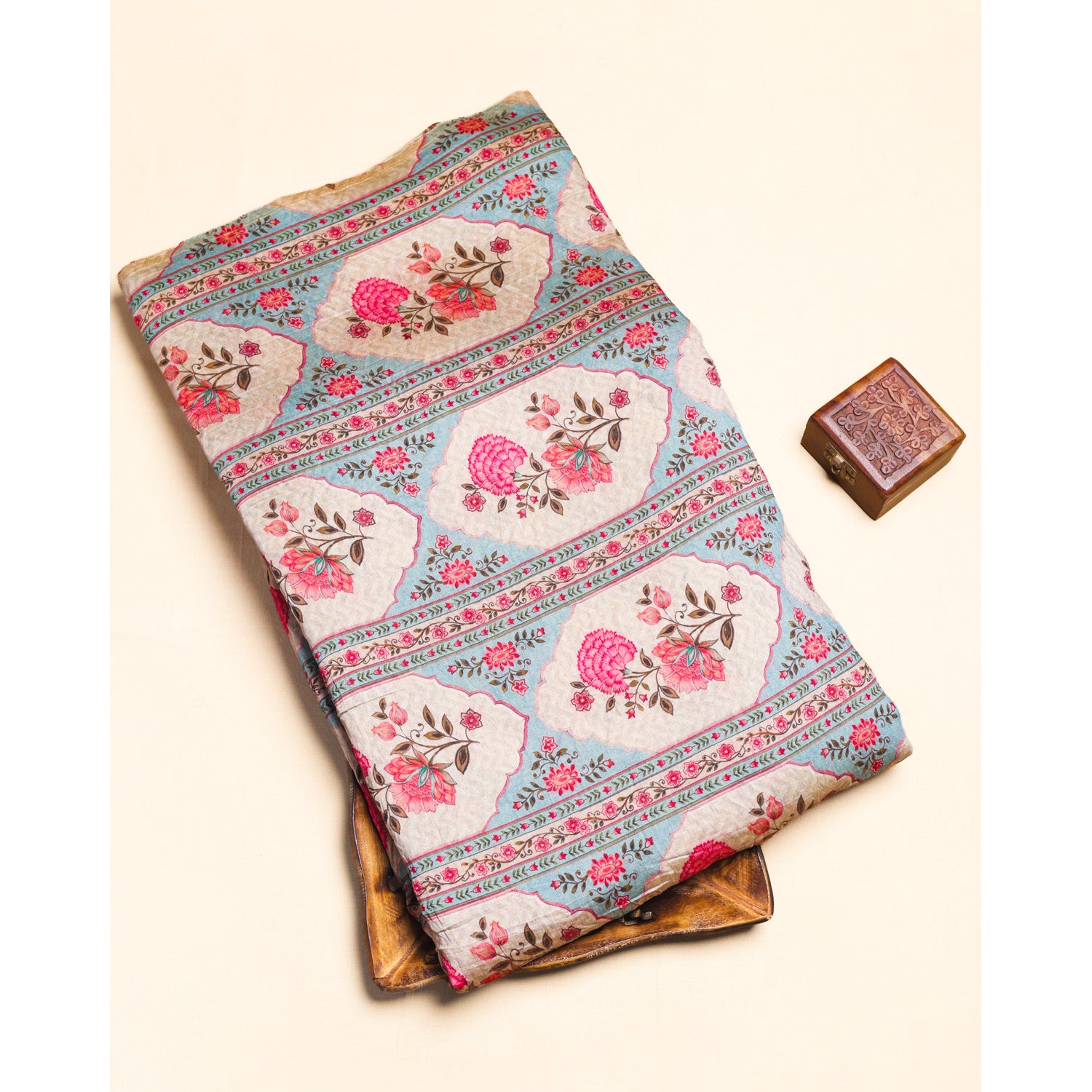 MOGRA CHANDERI PRINTED FABRIC