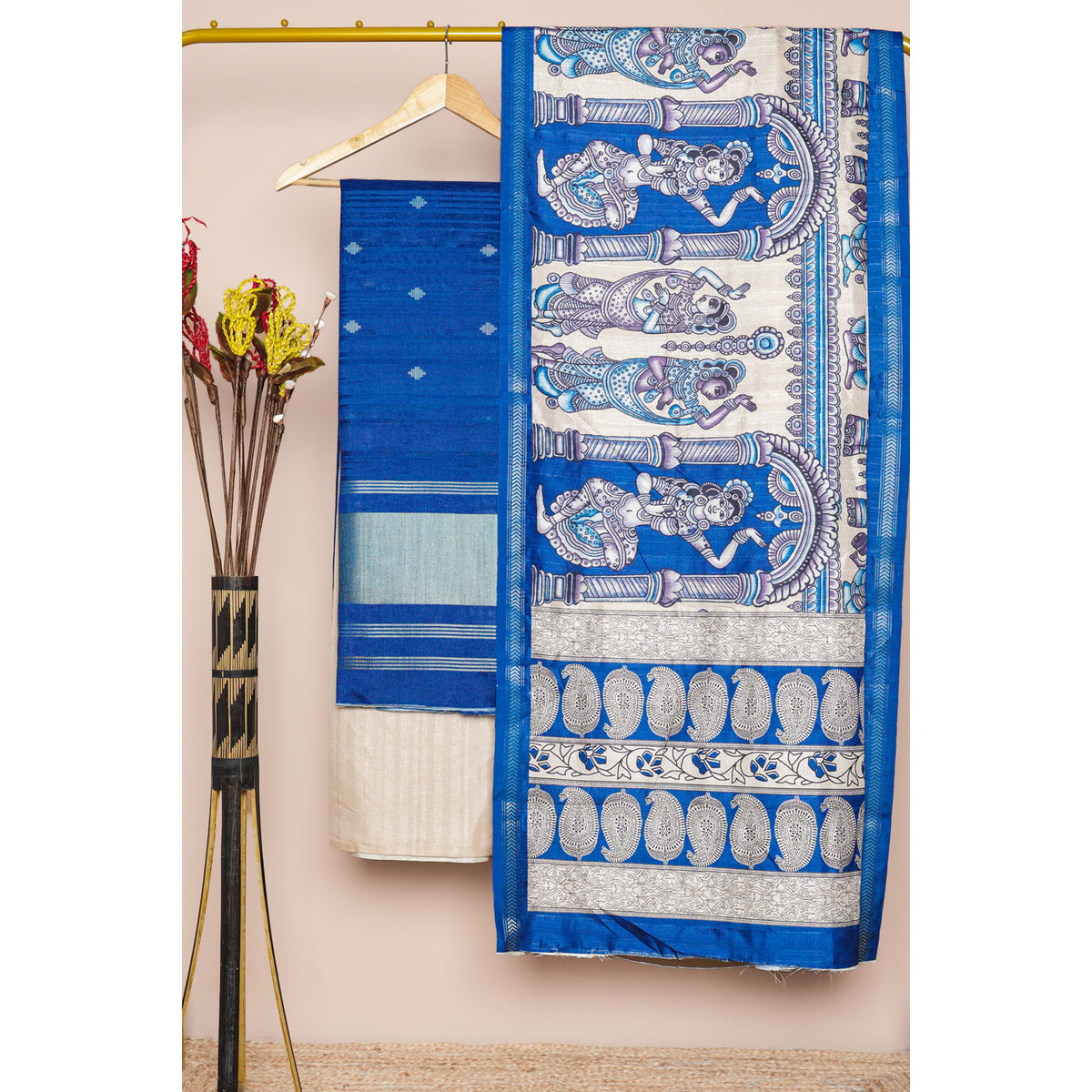 DEVANSHI - SEMI TUSSAR PRINTED SUIT SET