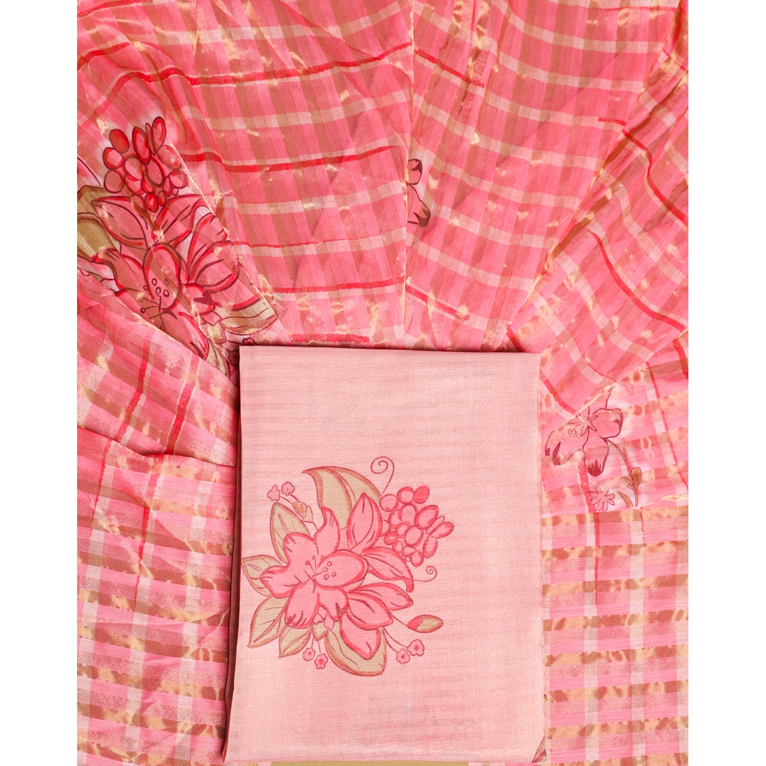 AABHA LUXE - CHANDERI SILK 2 PIECE SET