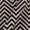 Satin Georgette Feel White and Black Colour Chevron Print 43 Inches Width Fabric Cut Of 0.55 Meter
