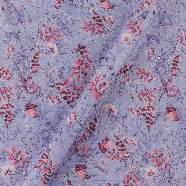 Super Fine Cotton (Mul Type) Lavender Colour Premium Digital Jaal Print Fabric Online 2151QR3