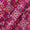 Mashru Gaji Hot Pink Colour Digital Patola Print 46 Inches Width Fabric