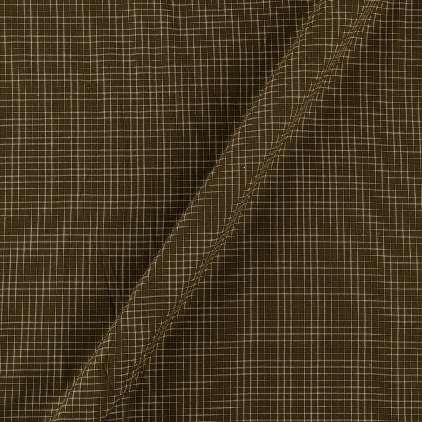 Cotton Mehendi Green Colour Checks Fabric Online 2167AJ2