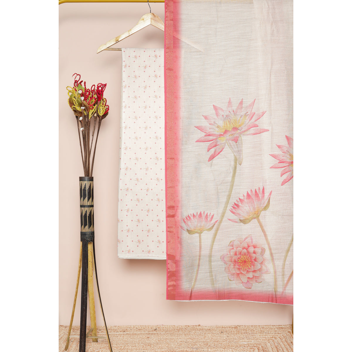 KAMALENDRA - TISSUE SILK PRINTED 2 PIECE  SET