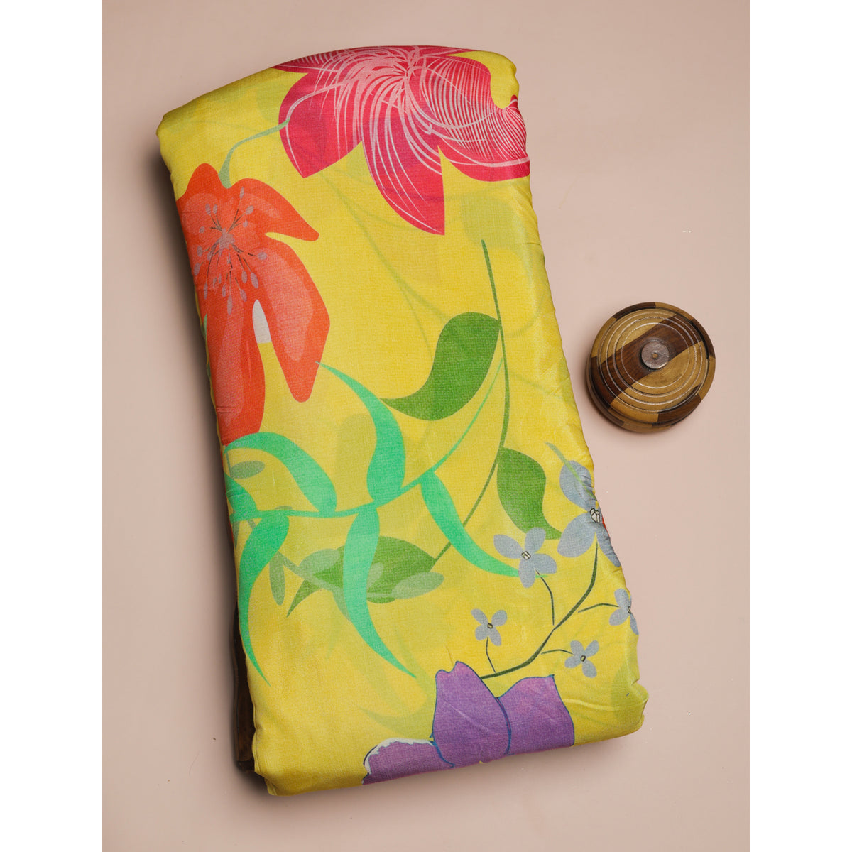 SEMI SILK PRINTED FABRIC