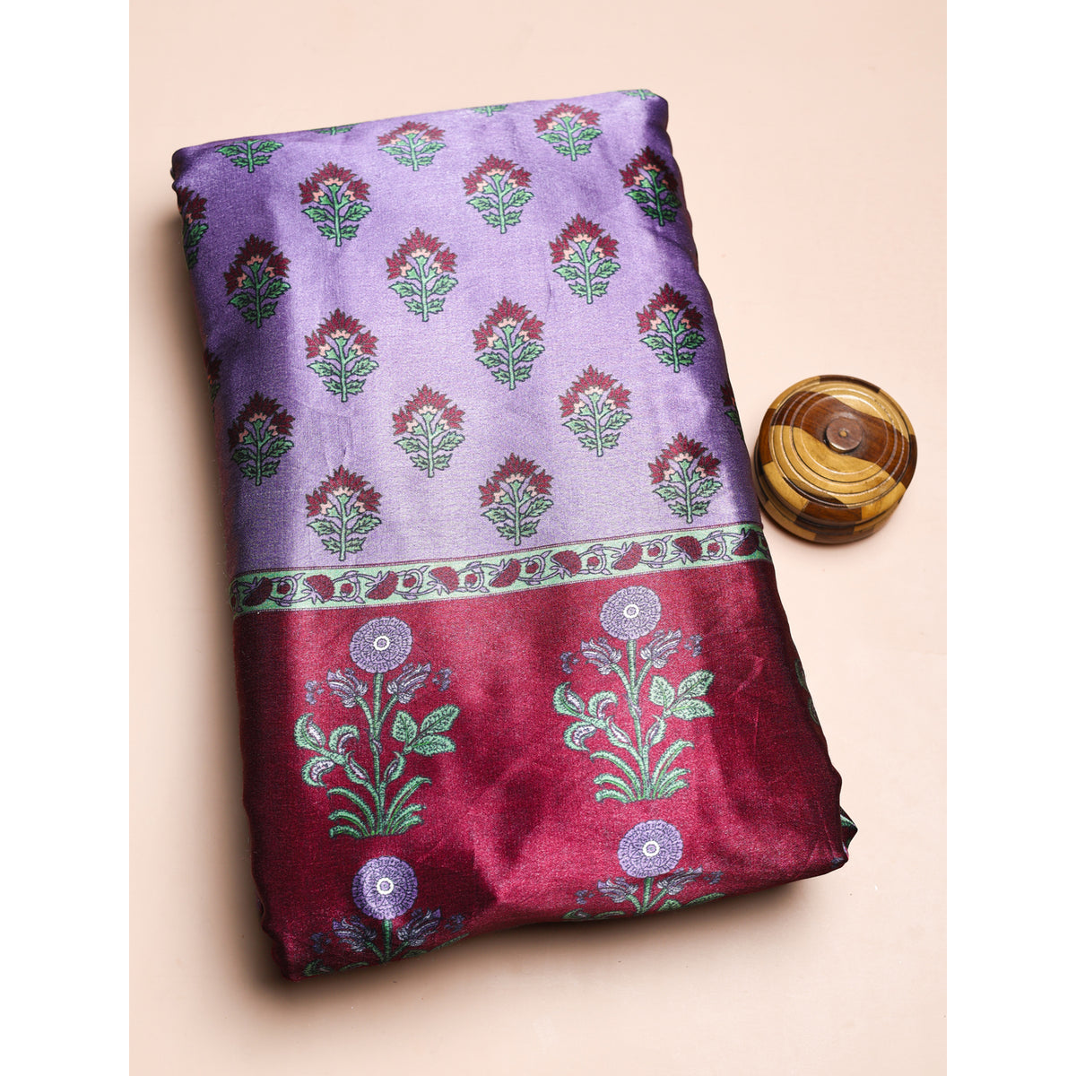 PURE MASHRU GAJJI SILK PRINTED FABRIC