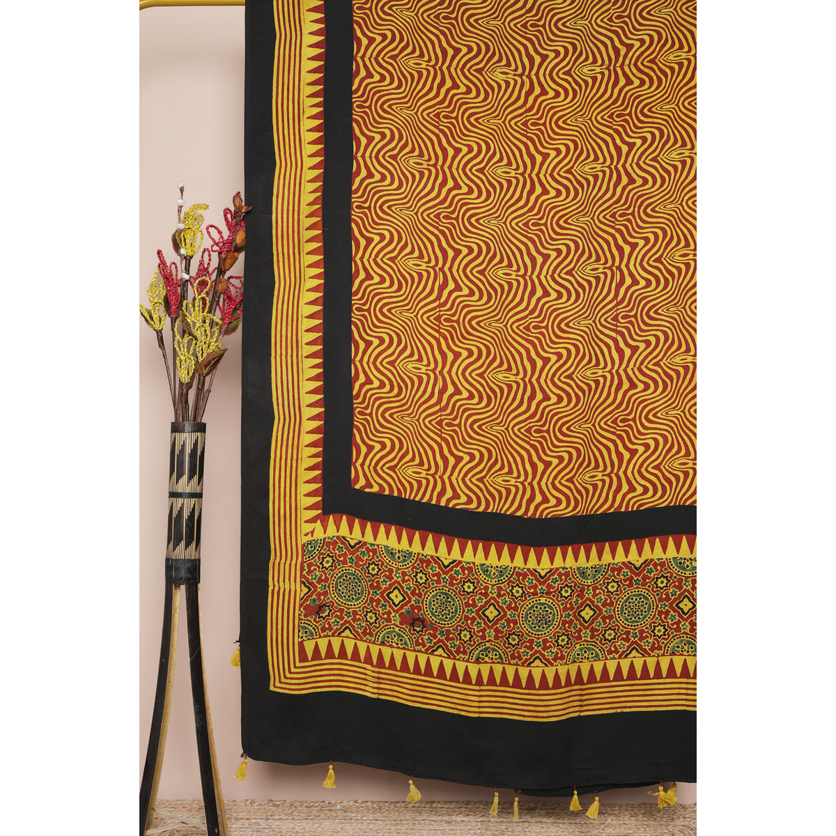 PURE MODAL SILK AJRAKH DUPATTA