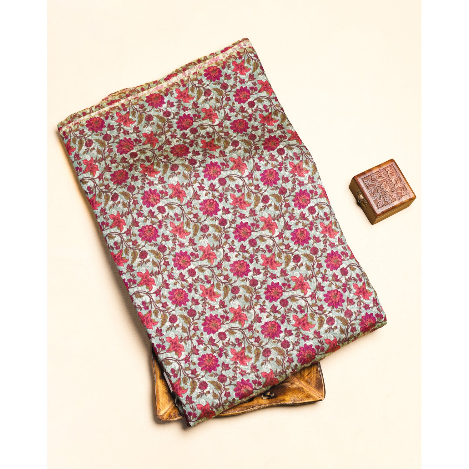 MOGRA CHANDERI PRINTED FABRIC