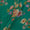 Chinon Chiffon Silk Feel Sea Green Colour Floral Print 43 Inches Width Viscose Fabric