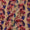Chinon Chiffon Silk Feel Beige Colour Floral All Over Border Print 43 Inches Width Viscose Fabric