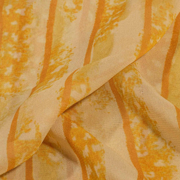 Viscose Georgette Yellow Color 41 inches Width Digital Geometric Print Fabric freeshipping - SourceItRight