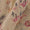 Beige Colour Floral Print Self Checks Georgette Fabric Online 2238S