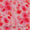 All Over Schiffli Cut Work Coral Colour Floral Print 43 Inches Width Cotton Fabric