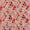 Georgette Petal Pink Colour Leaves Print Poly Fabric cut of 0.80 Meter
