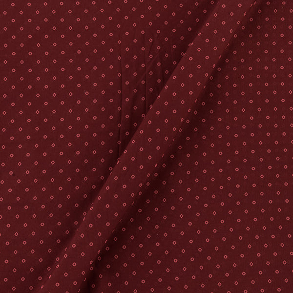Georgette Maroon Colour Bandhani Print Poly Fabric Online 2253CK14