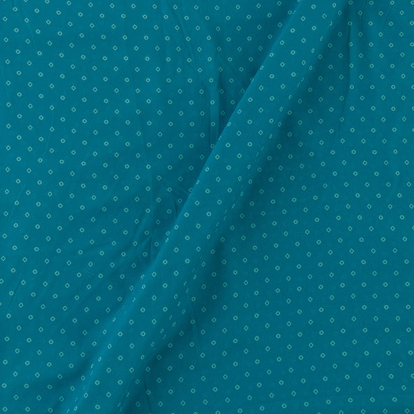 Georgette Sea Blue Colour Bandhani Print Poly Fabric Online 2253CK2
