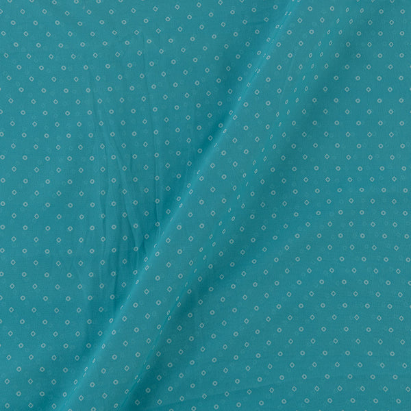 Georgette Aqua Blue Colour Bandhani Print Poly Fabric Online 2253CK8 