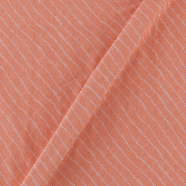 Georgette Peach Colour Leheriya Print Poly Fabric Online 2253CL12