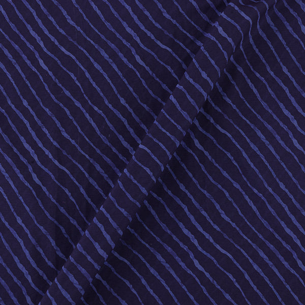 Georgette Violet Blue Colour Leheriya Print 45 Inches Width Fabric Cut Of 0.45 Meter