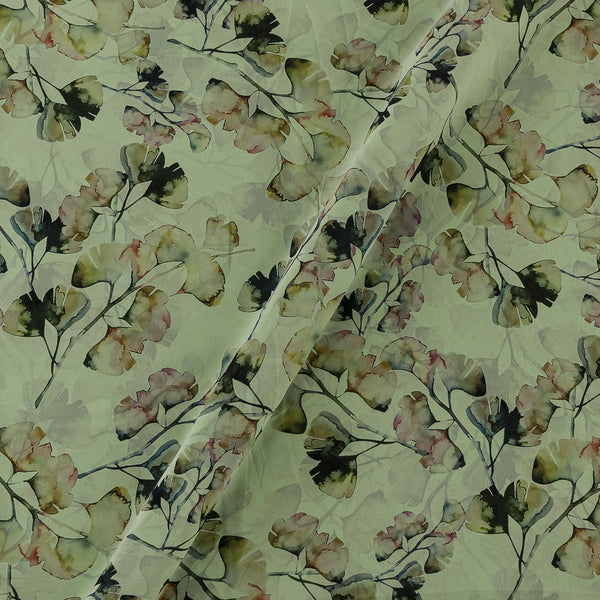 Georgette Pistachio Colour Jaal Print Fabric Online 2270BE