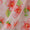 Premium Pure Linen Peach Colour Floral Print Fabric Online 2289AD