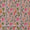 Premium Pure Linen Petal Pink Colour Floral Jaal Print Fabric