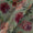Silver Chiffon Pistachio Colour Digital Floral Print Poly Fabric 2290AV