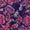 Silver Chiffon Dark Purple Colour Digital Floral Print Poly Fabric Online 2290EP