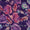 Silver Chiffon Dark Purple Colour Digital Floral Print Poly Fabric Online 2290EP