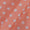 Satin Feel Peach Pink Colour Polka Print 45 Inches Width Fancy Fabric