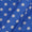 Satin Feel Ocean Blue Colour Polka Print Fancy Fabric