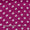Satin Feel Magenta Pink Colour Polka Print 45 Inches Width Fancy Fabric