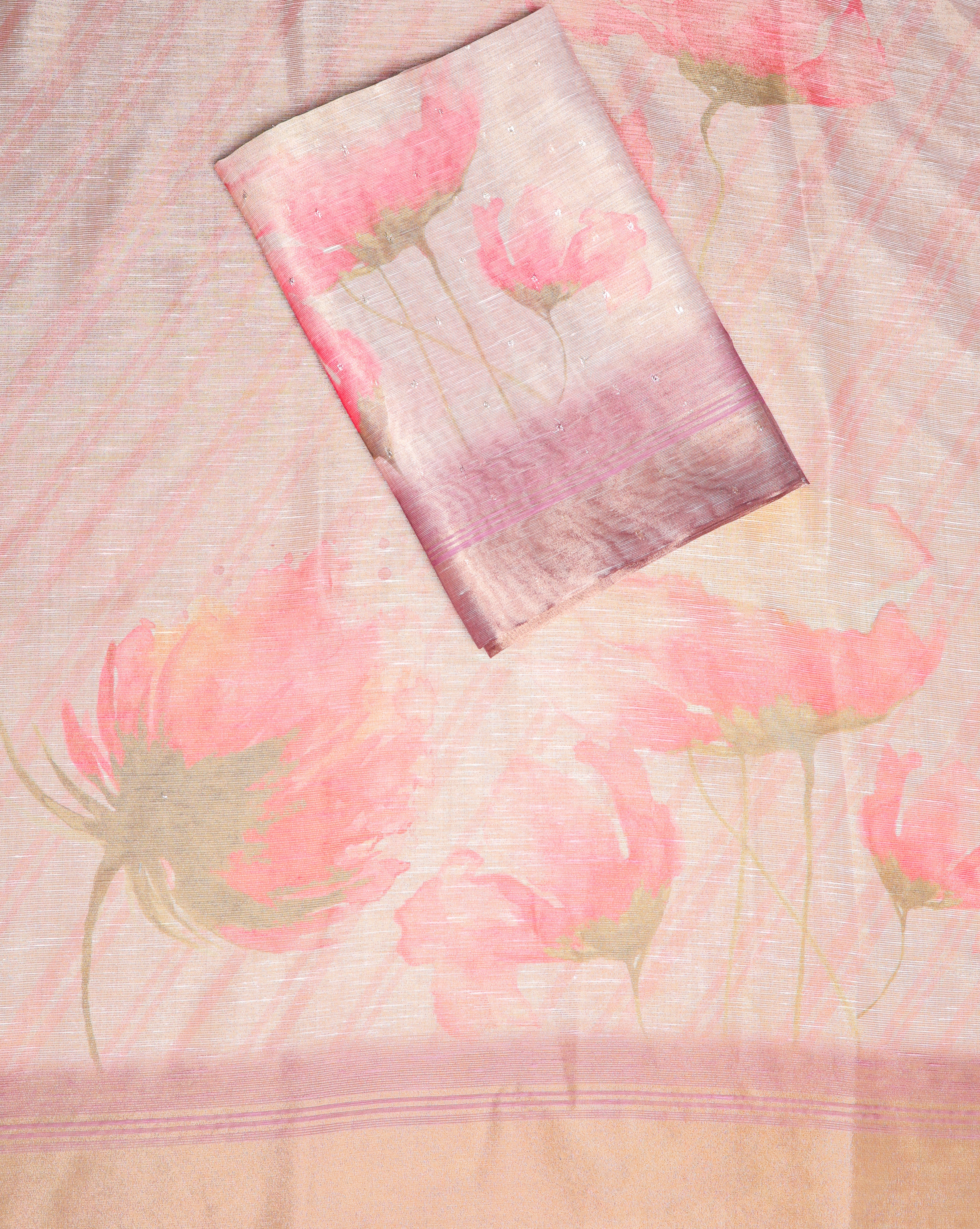 TEHZEEB - TISSUE SILK PRINTED 2 PIECE SET