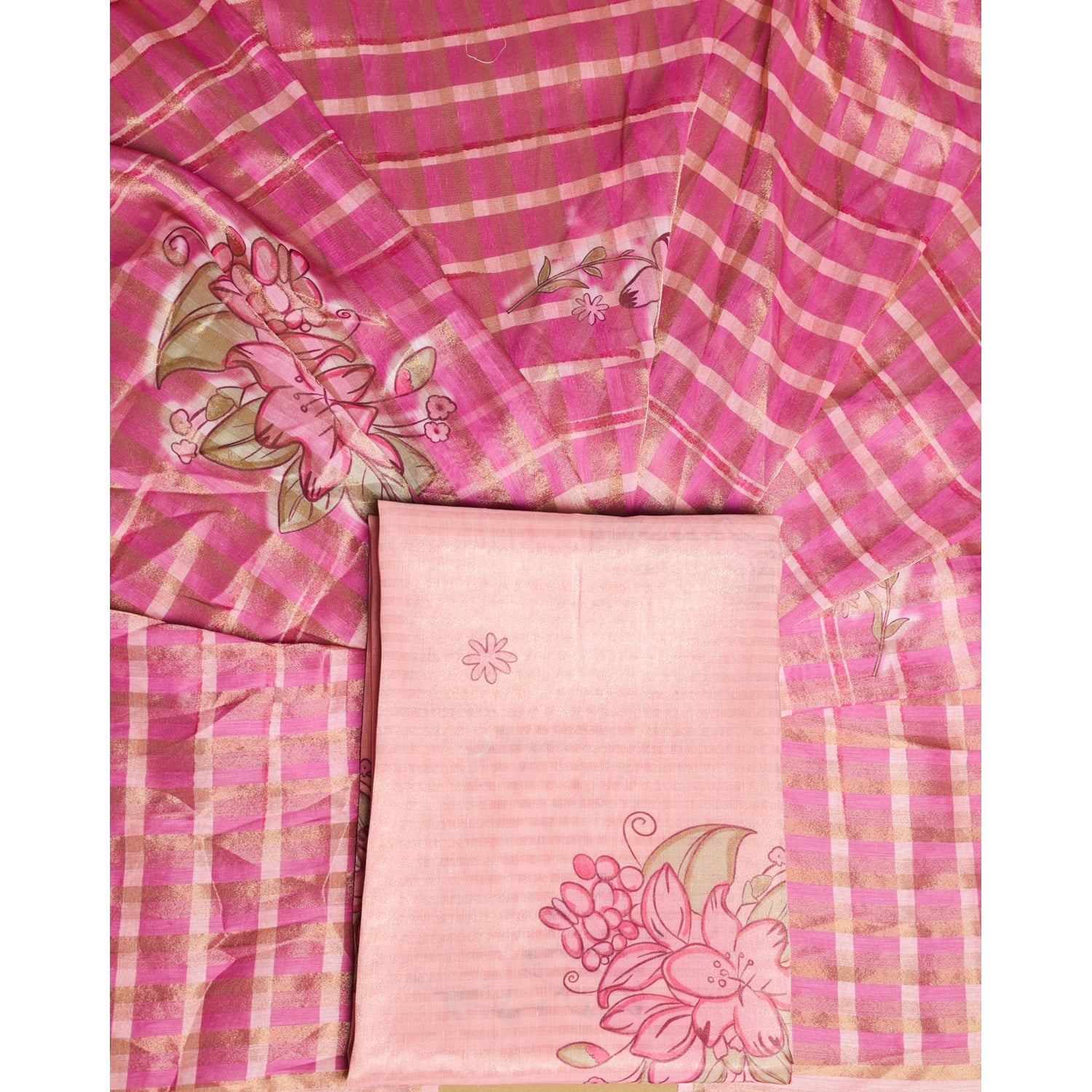 AABHA LUXE - CHANDERI SILK 2 PIECE SET